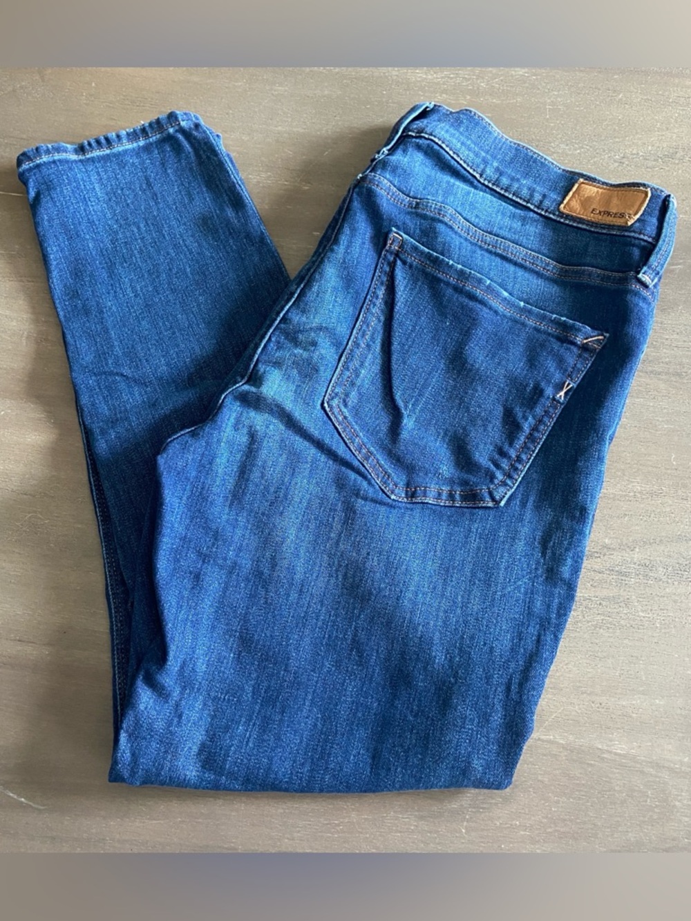 Express Mid Rise Stretch Skinny Jeans – Size 14 Short